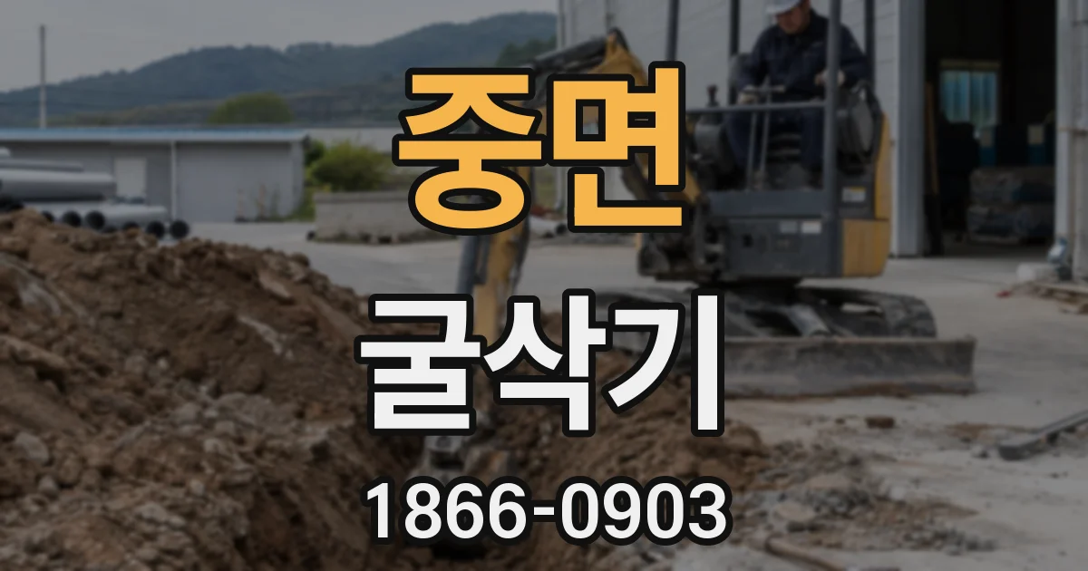중면 굴삭기