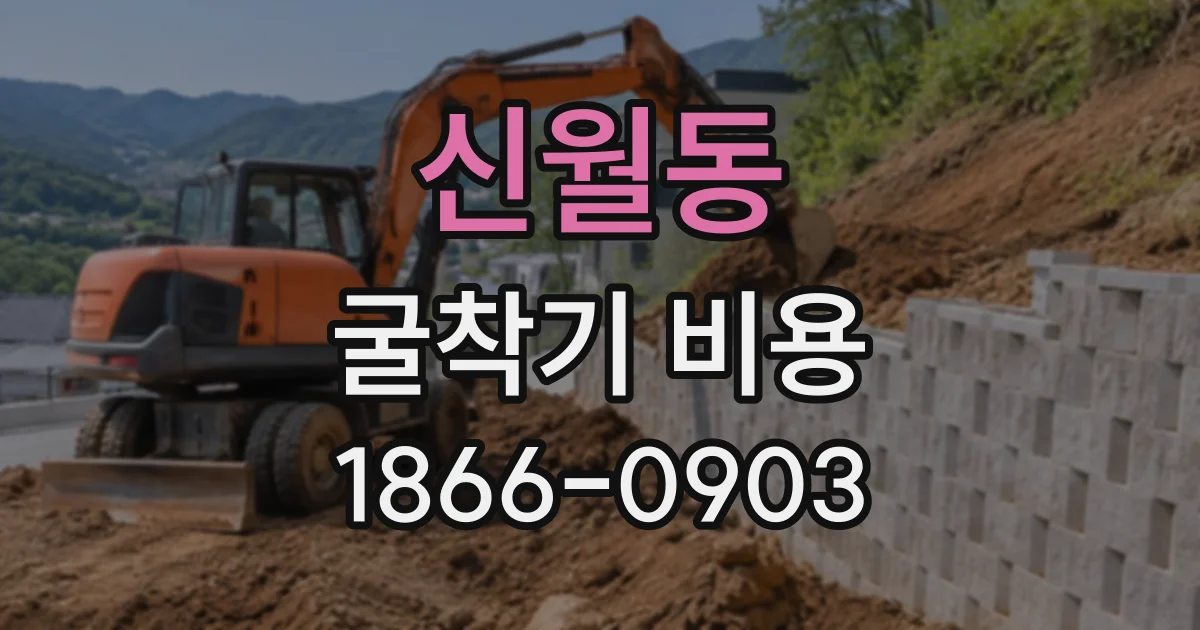신월동 굴착기비용