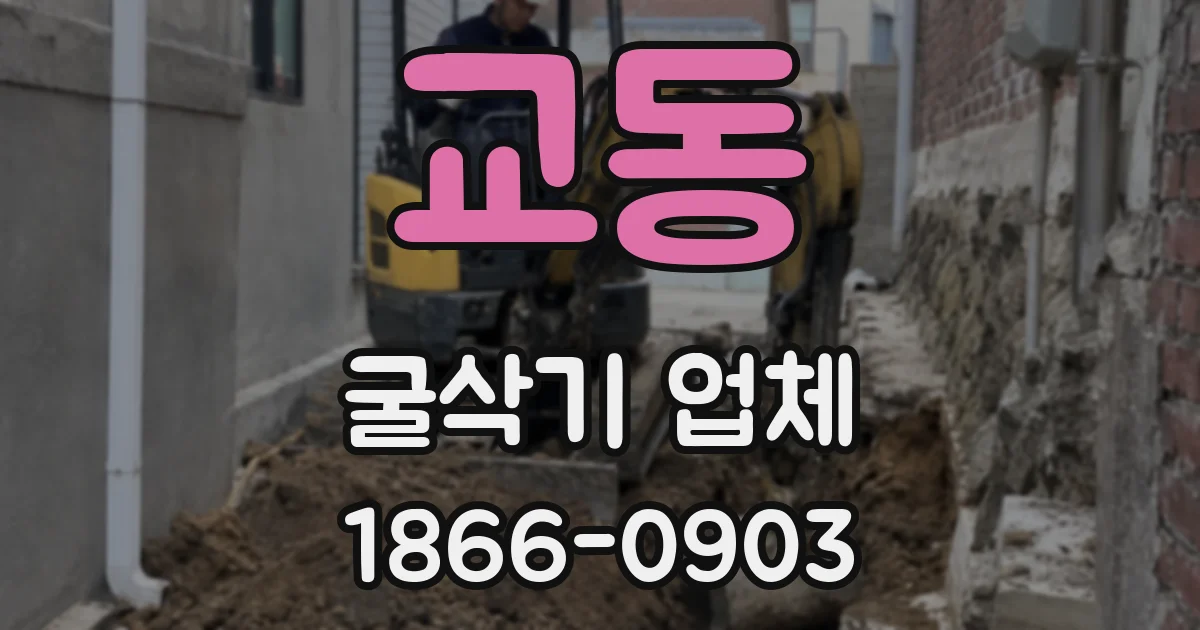교동 굴삭기 업체