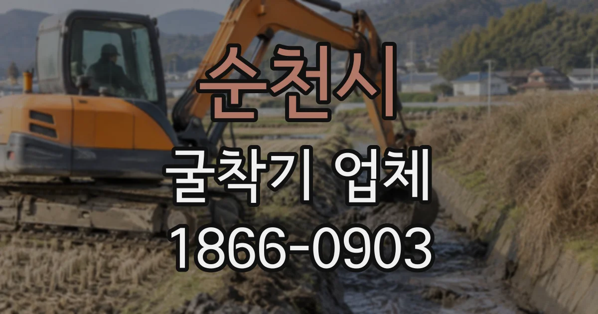 순천시 굴착기업체