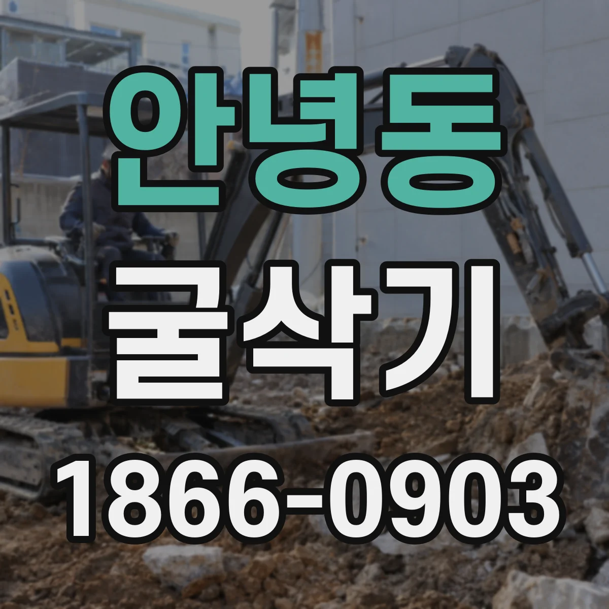 안녕동 굴삭기