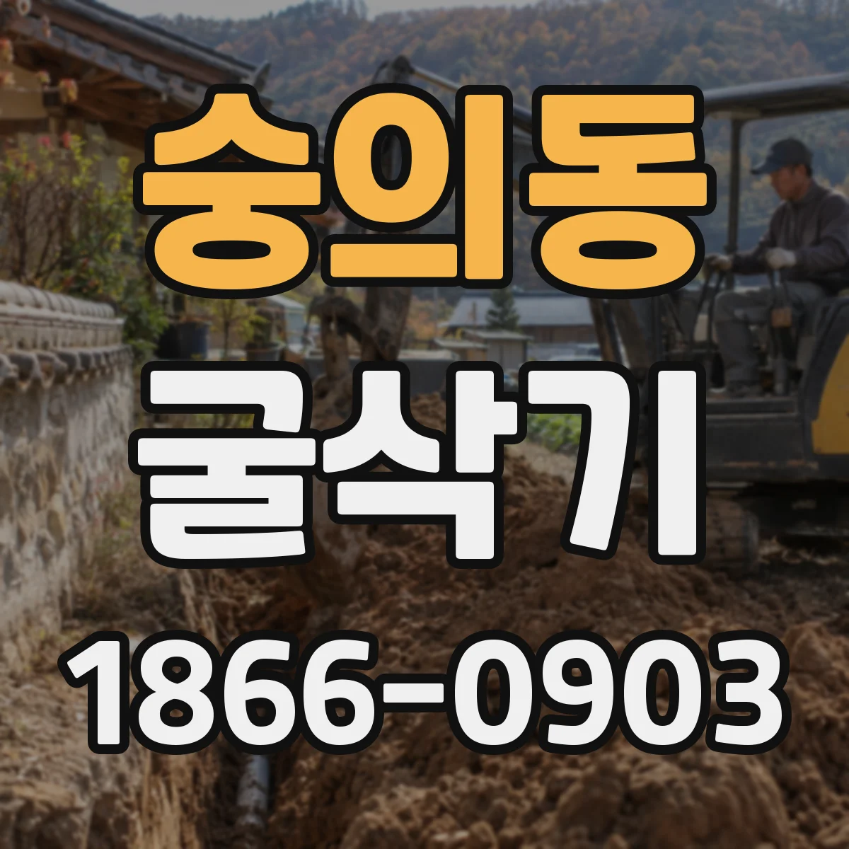숭의동 굴삭기