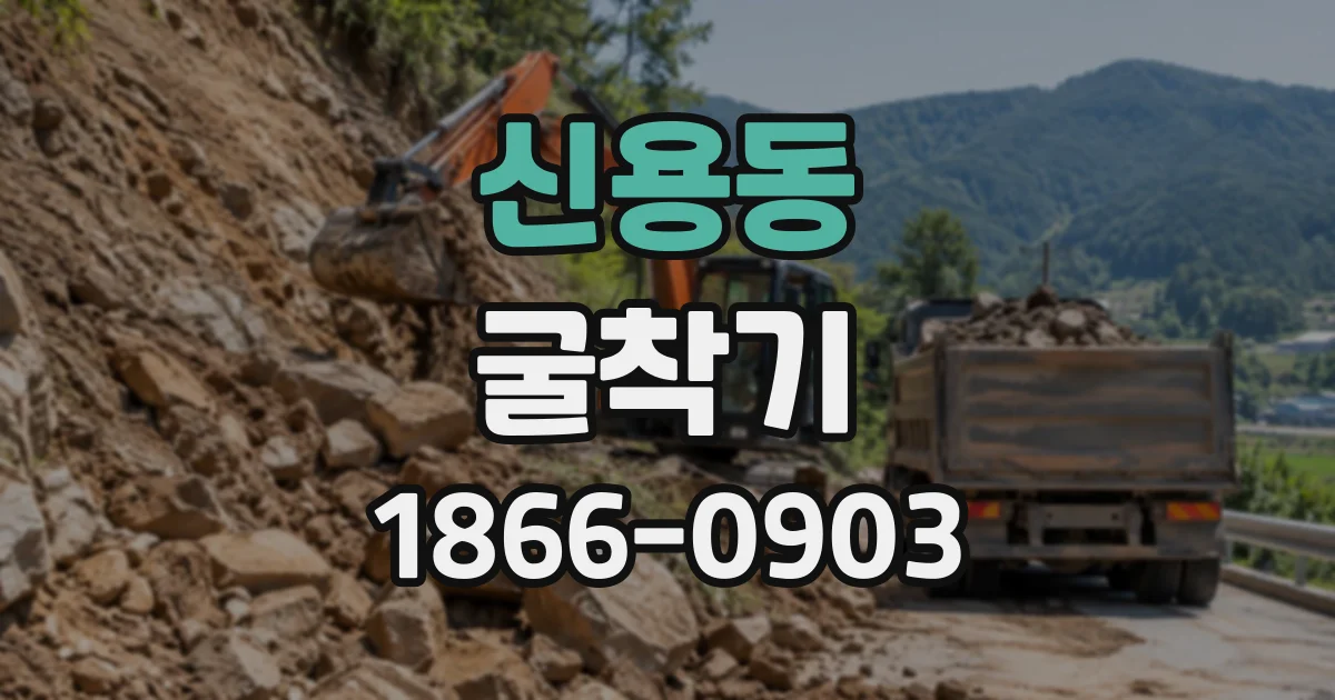 신용동 굴착기