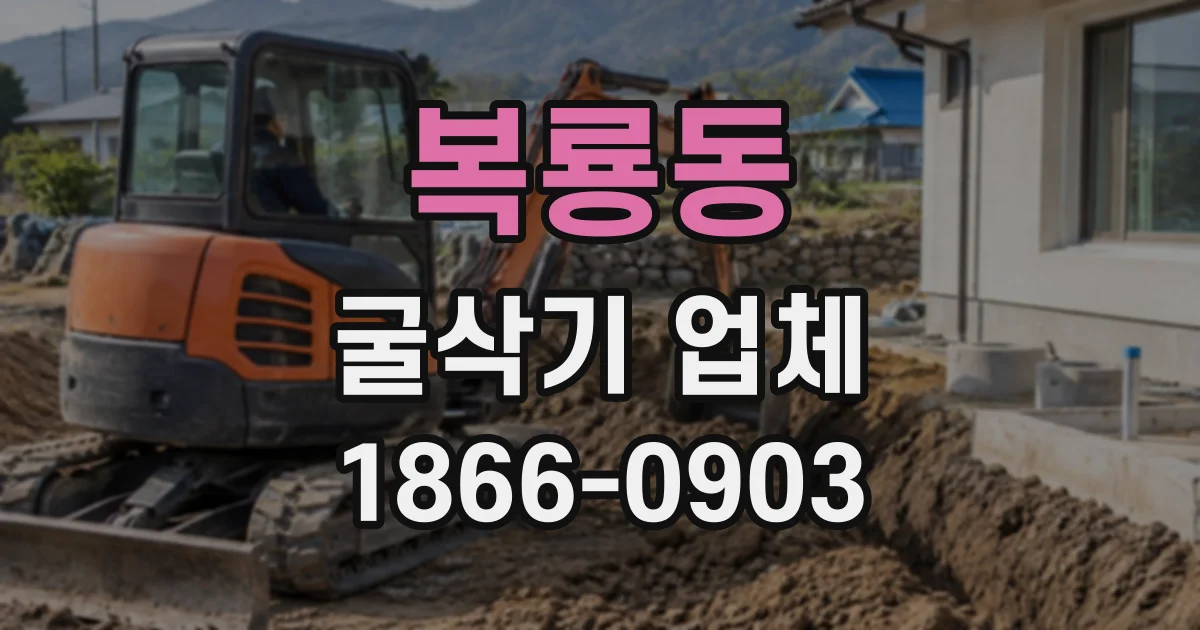 복룡동 굴삭기업체