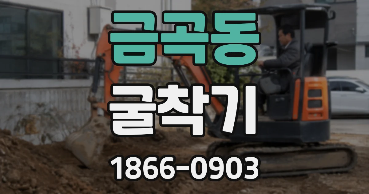 금곡동 굴착기
