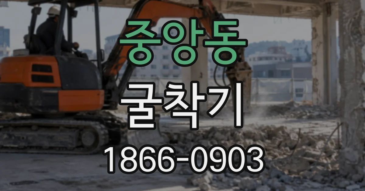 중앙동 굴착기
