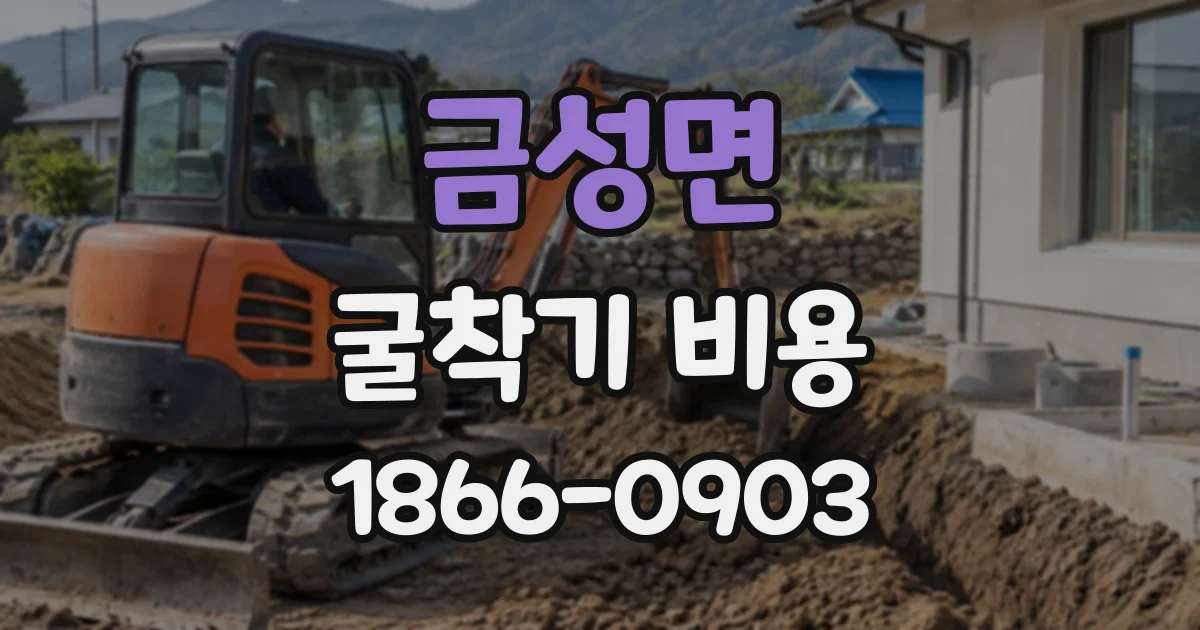 금성면 굴착기비용