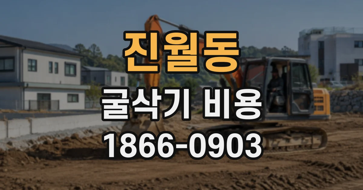 진월동 굴삭기비용