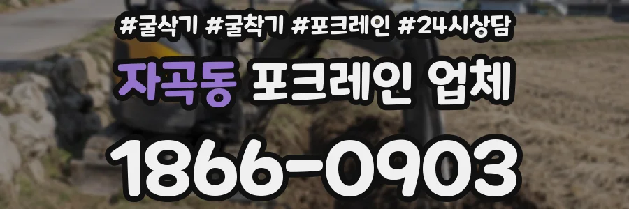 자곡동 포크레인 업체