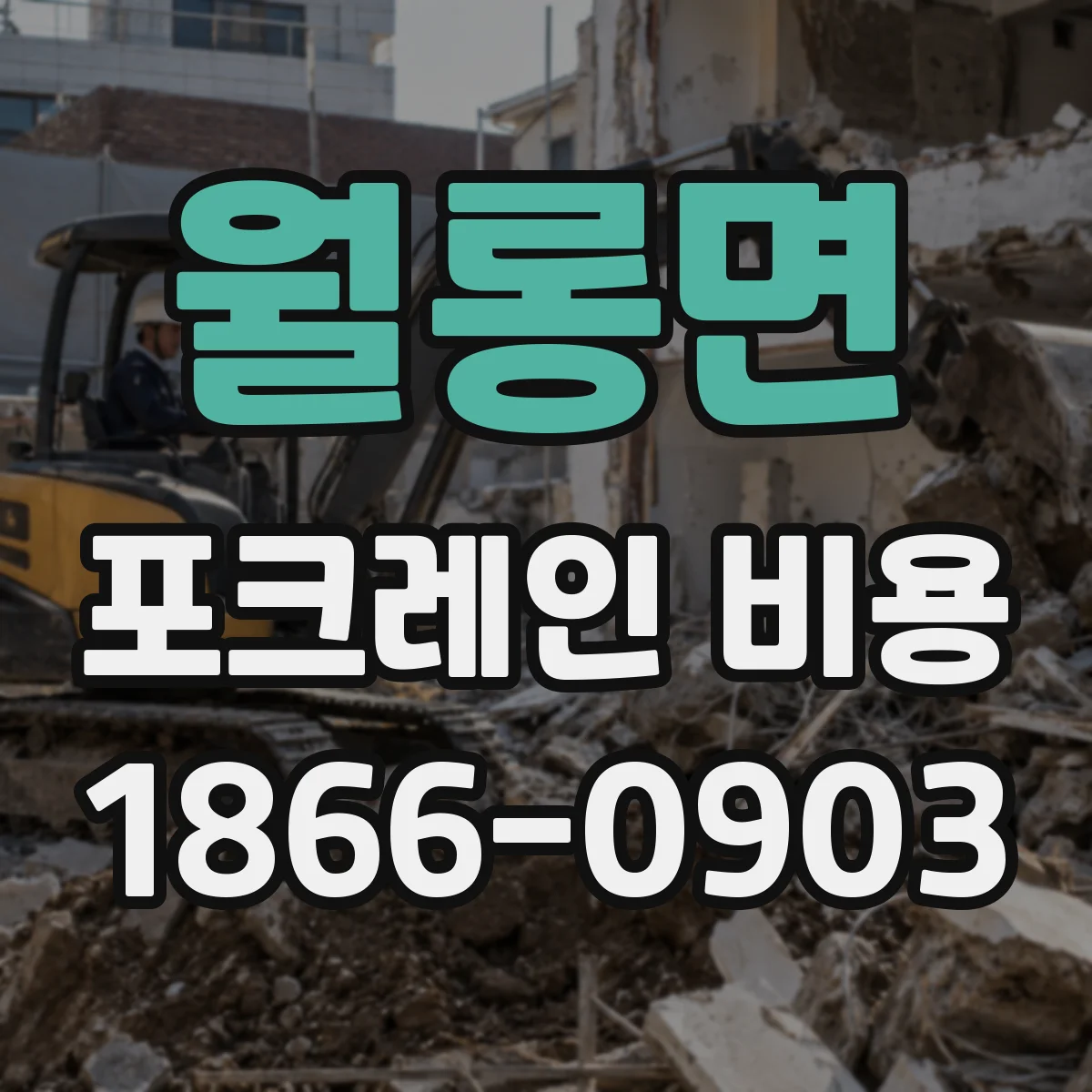 월롱면 포크레인 비용