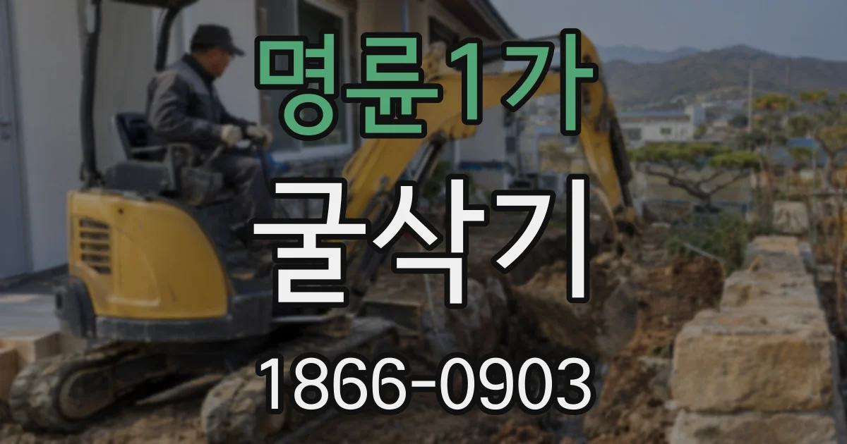 명륜1가 굴삭기