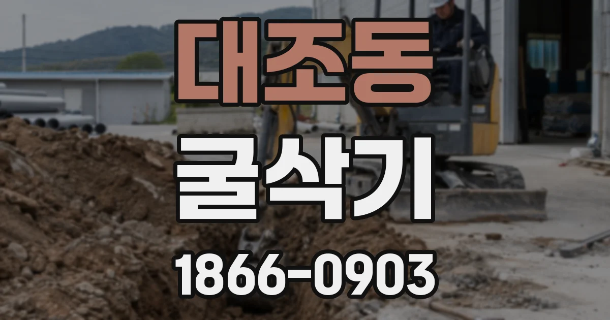대조동 굴삭기