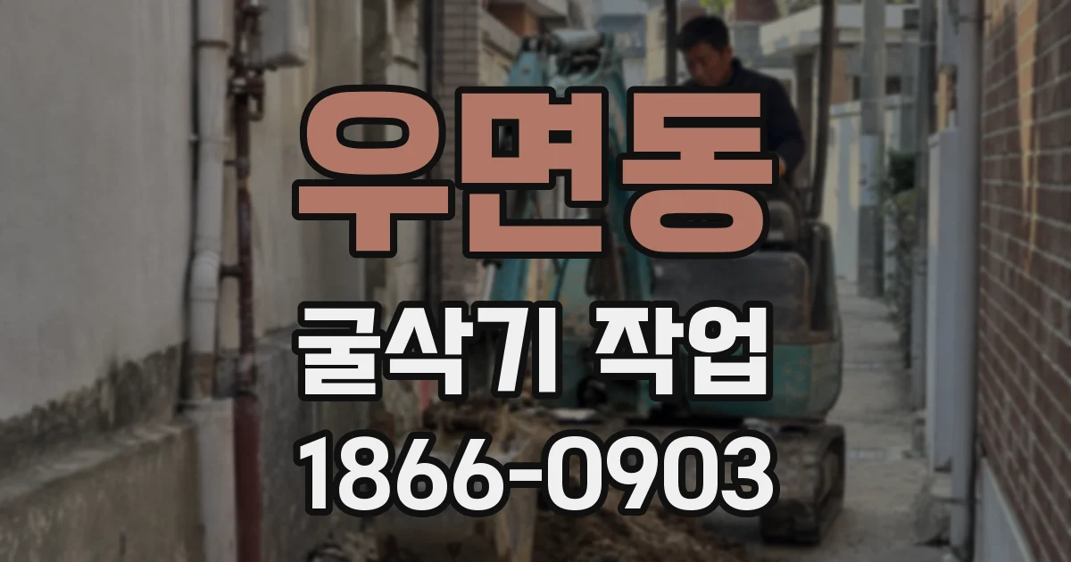 우면동 굴삭기 작업