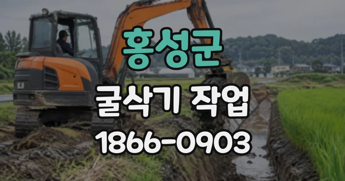 홍성군 굴삭기작업