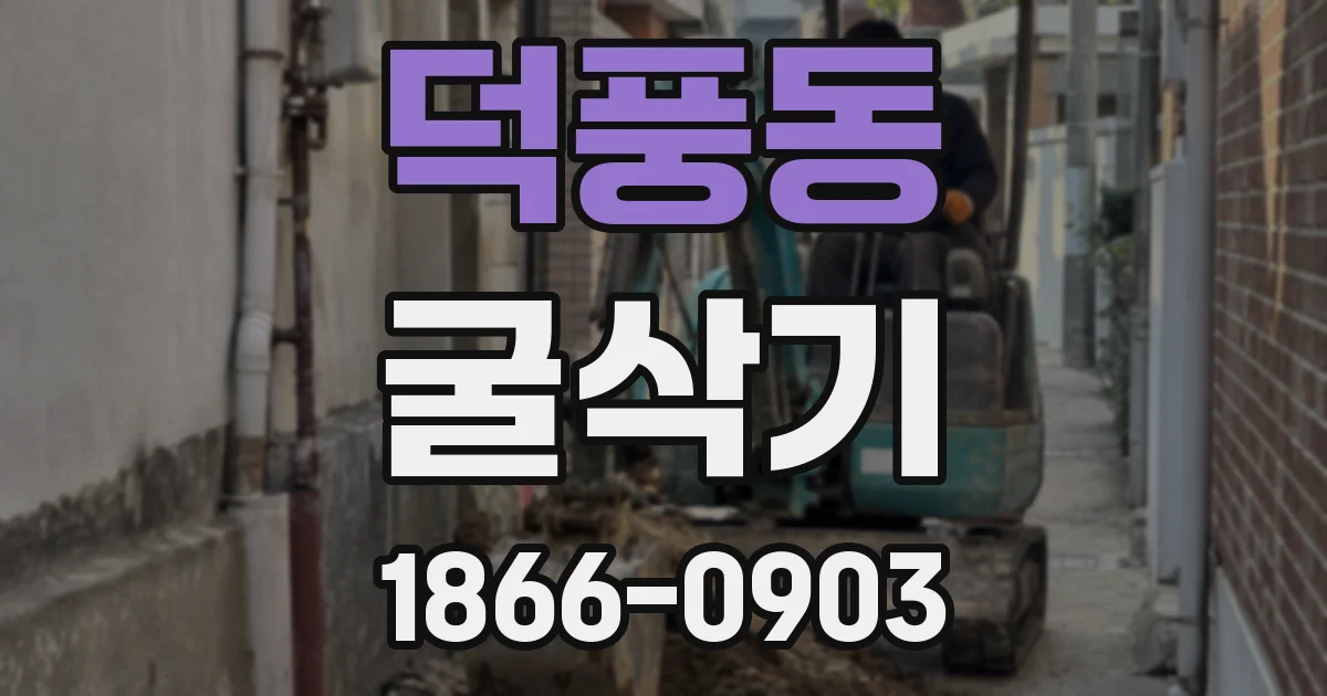 덕풍동 굴삭기