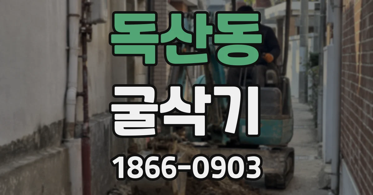 독산동 굴삭기