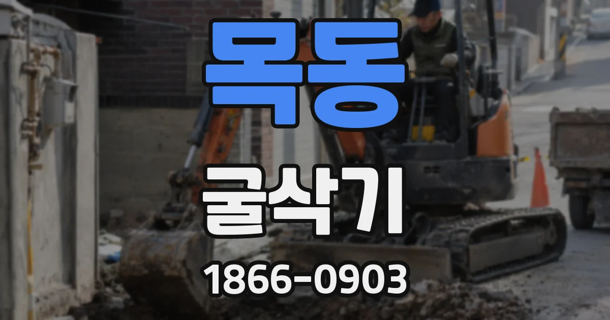 목동 굴삭기