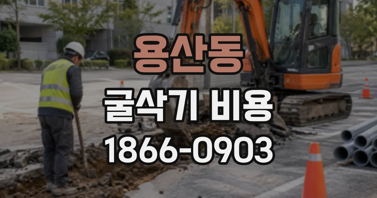 용산동 굴삭기비용
