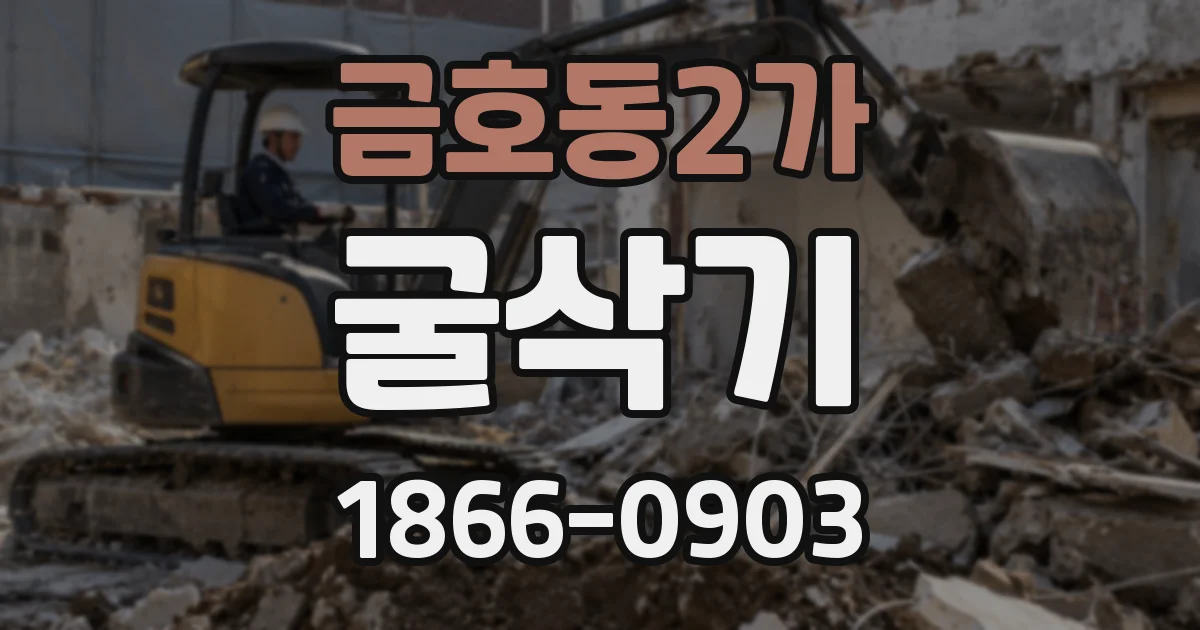 금호동2가 굴삭기
