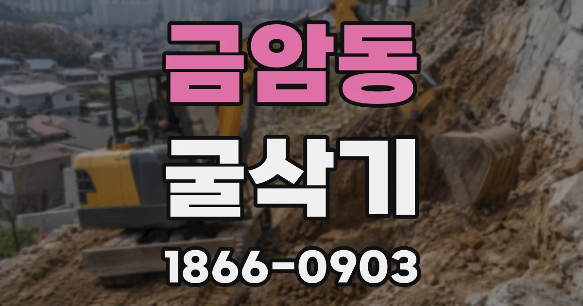 금암동 굴삭기