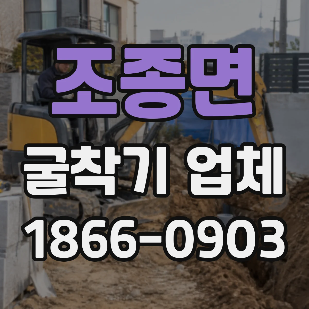 조종면 굴착기 업체
