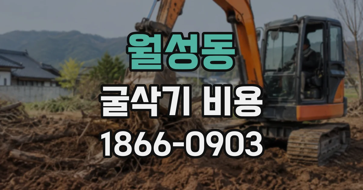 월성동 굴삭기비용