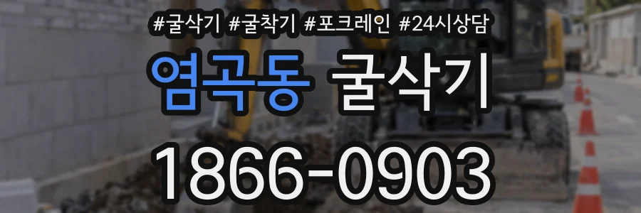 염곡동 굴삭기