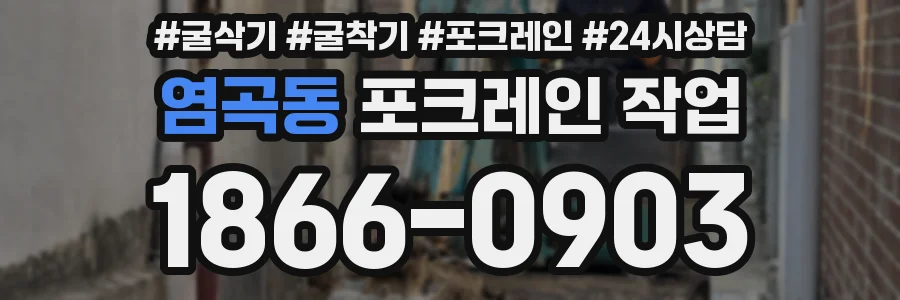 염곡동 포크레인 작업