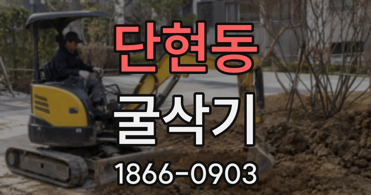 단현동 굴삭기