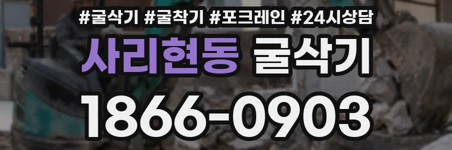 사리현동 굴삭기