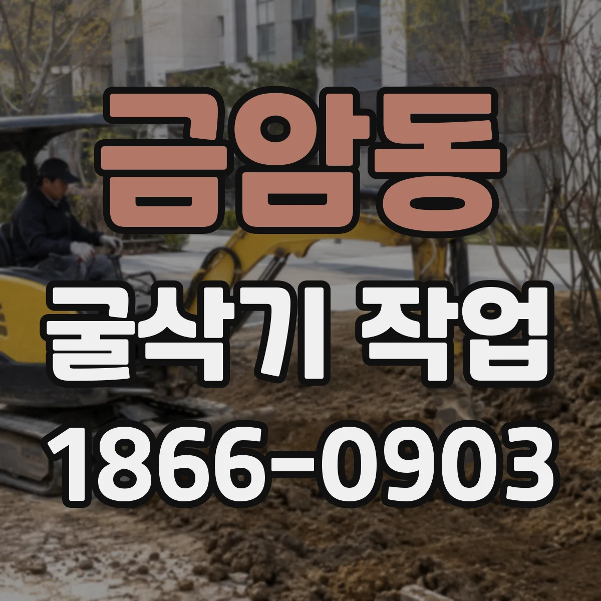 금암동 굴삭기 작업