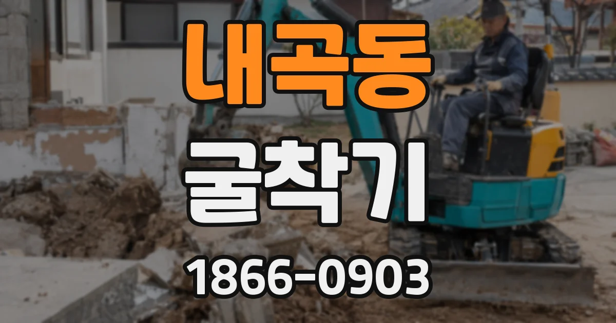 내곡동 굴착기