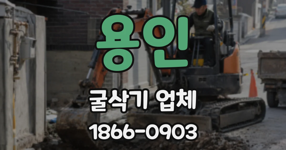 용인 굴삭기 업체