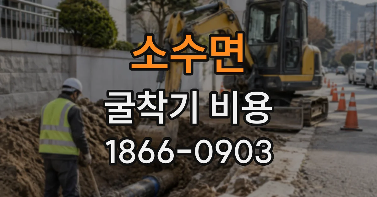 소수면 굴착기비용