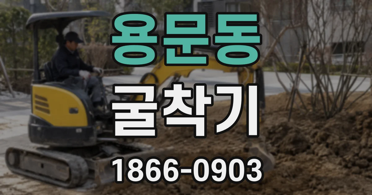 용문동 굴착기