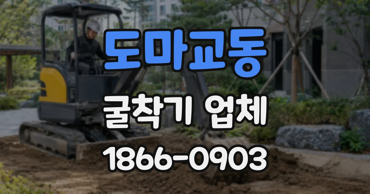 도마교동 굴착기 업체