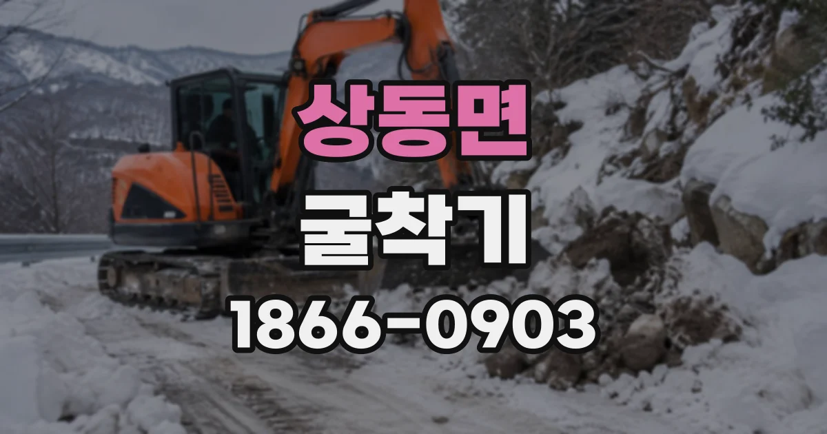 상동면 굴착기
