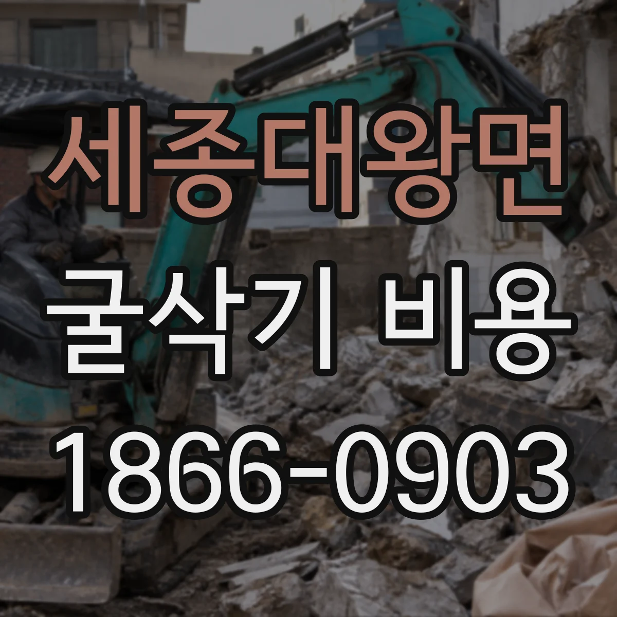 세종대왕면 굴삭기 비용