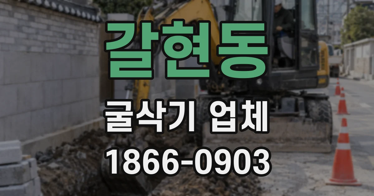 갈현동 굴삭기 업체