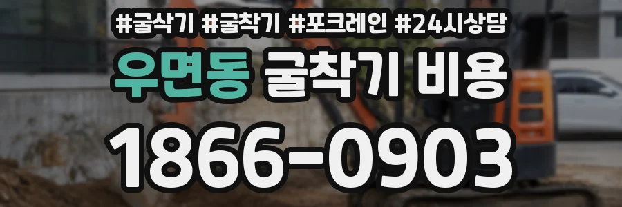 우면동 굴착기 비용
