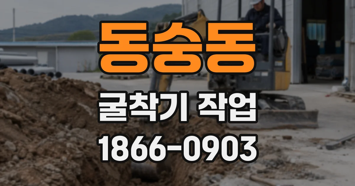동숭동 굴착기 작업