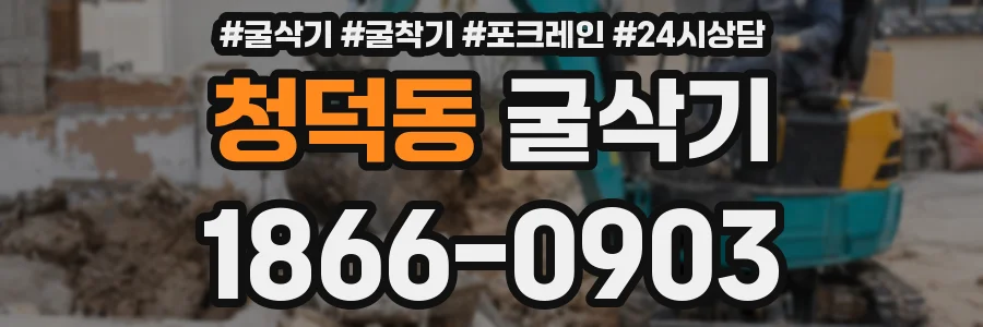 청덕동 굴삭기