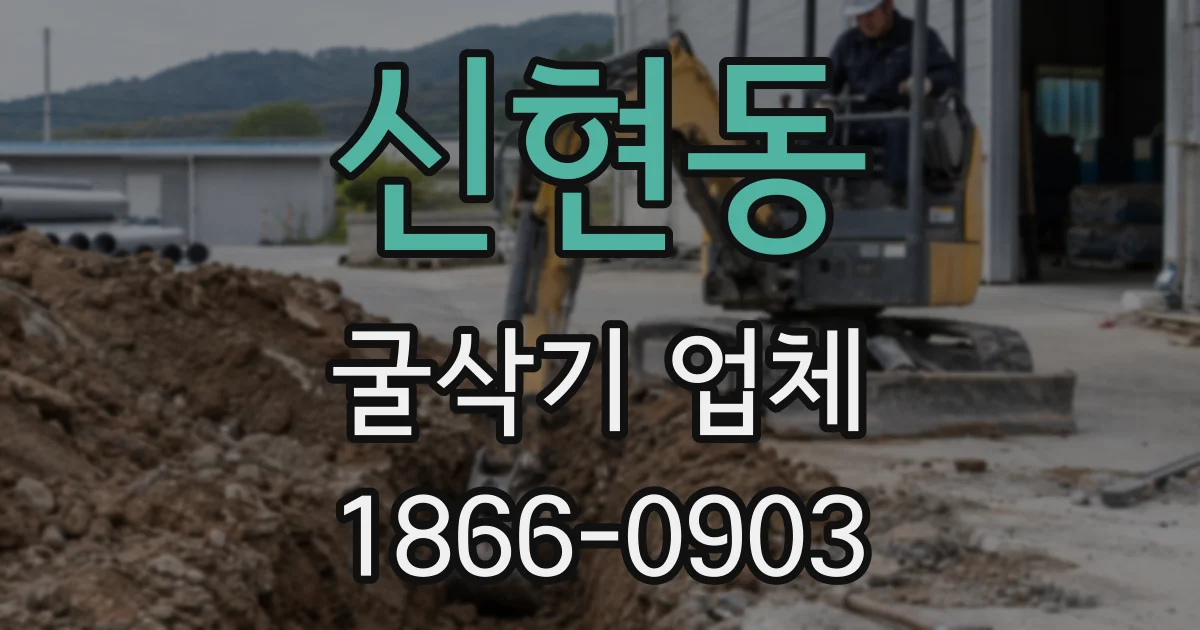 신현동 굴삭기 업체