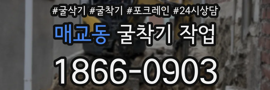 매교동 굴착기 작업