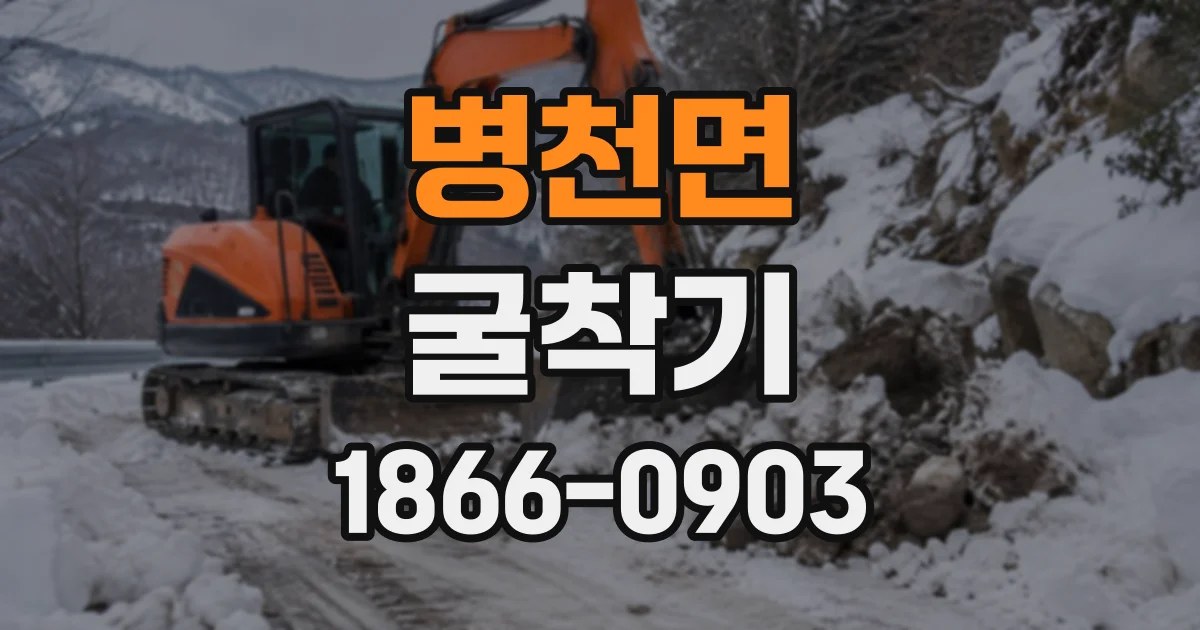 병천면 굴착기