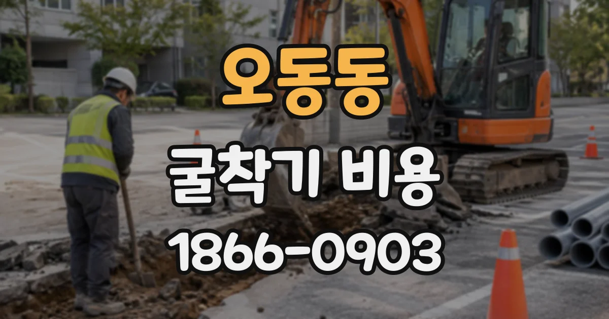 오동동 굴착기비용