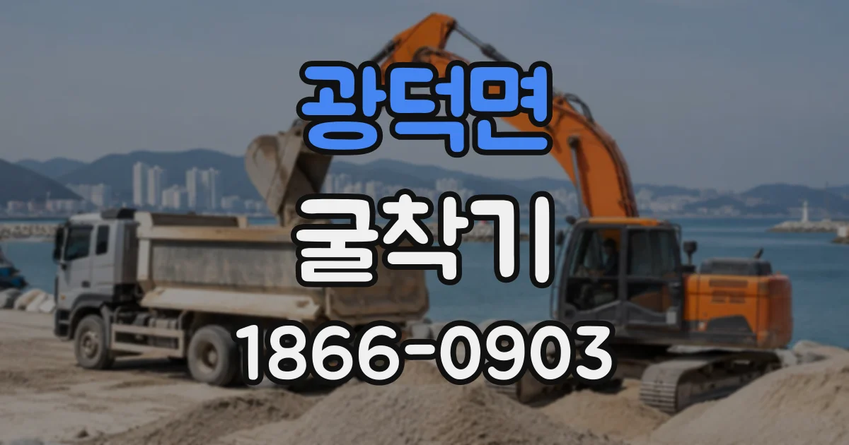 광덕면 굴착기