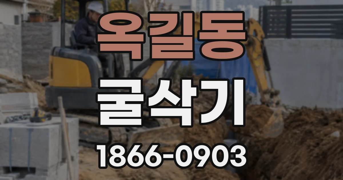 옥길동 굴삭기