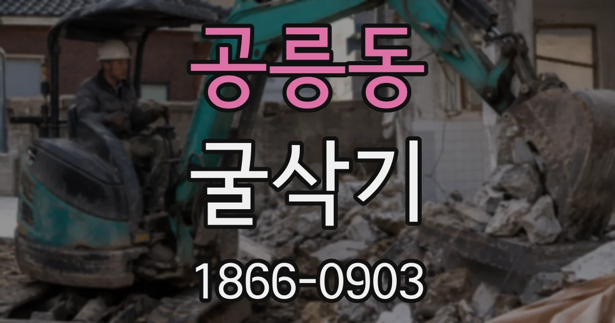 공릉동 굴삭기