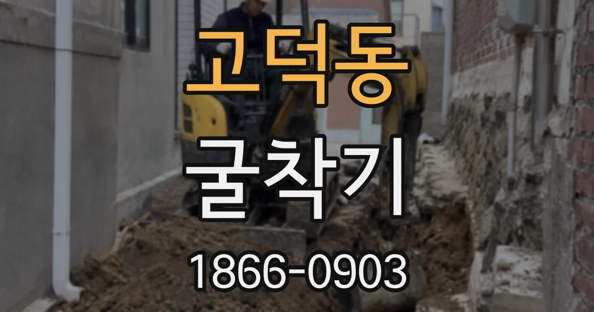 고덕동 굴착기